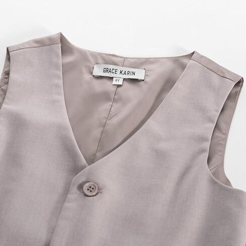 GRACE KARIN Boys 3 Button Formal Suit Vest with Tie in Saudi Arabia