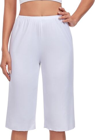 MANCYFIT Culotte Slip for Women Pettipant Half Slip Bloomers Wide Leg Pajama Pants in Saudi Arabia
