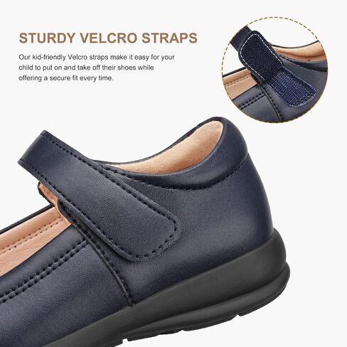 أحذية Stelle للفتيات المدرسية باللون الأسود من Mary Jane Flats، أحذية رسمية للأطفال الصغار والكبار in Kuwait