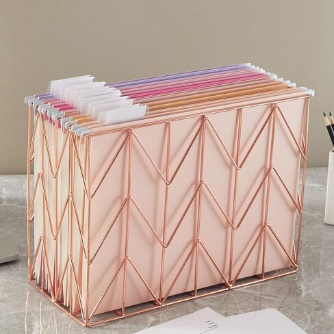 12 Pack Hanging File Folders Letter Size with 1/5 Cut Adjustable Tabs File Folder for Filing Cabinet Reinforced Hanging Folders Design for School Office and Medical Charts, Pink Design in Saudi Arabia