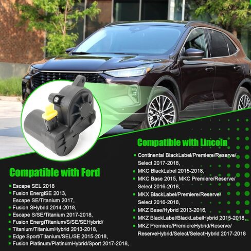 محرك كهربائي لفرامل الانتظار مع حلقات إغلاق متوافقة مع Ford Edge Fusion Escape Lincoln MKC MKX MKZ 2013-2018، الجانب الأيسر والأيمن، استبدل DG9Z2B712A، DG9Z2B713A in Kuwait