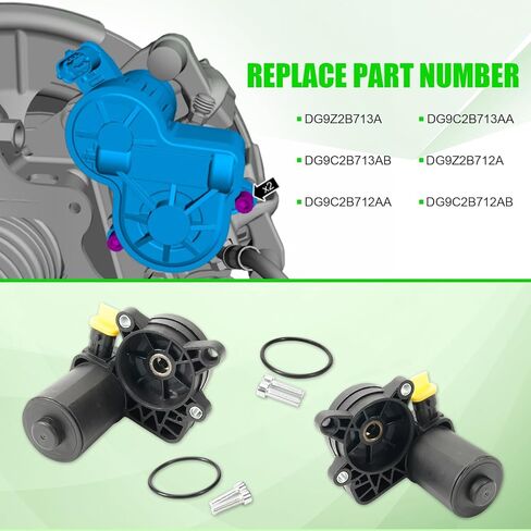 محرك كهربائي لفرامل الانتظار مع حلقات إغلاق متوافقة مع Ford Edge Fusion Escape Lincoln MKC MKX MKZ 2013-2018، الجانب الأيسر والأيمن، استبدل DG9Z2B712A، DG9Z2B713A in Kuwait