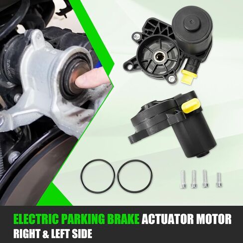 محرك كهربائي لفرامل الانتظار مع حلقات إغلاق متوافقة مع Ford Edge Fusion Escape Lincoln MKC MKX MKZ 2013-2018، الجانب الأيسر والأيمن، استبدل DG9Z2B712A، DG9Z2B713A in Kuwait