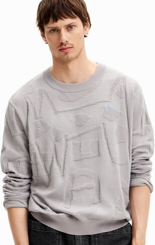 Desigual Men's Fine Landscape Pullover in Saudi Arabia