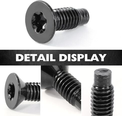 براغي مفصلات الباب متوافقة مع Jeep Wrangler 76-86 CJ، 87-95 YJ، 97-06 TJ، براغي مفصلات الزجاج الأمامي ومسامير الأبواب، براغي توركس لمفصلات الباب الخلفي (عبوة من 16 قطعة) in Kuwait