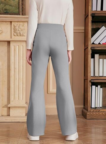 blibean Teen Girls Dress Pants Bell Bottoms School Uniform Leggings Size 6-15 Years in Saudi Arabia