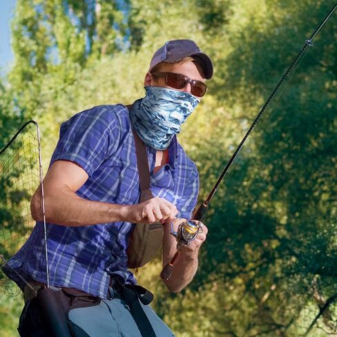 Palmyth الرقبة الجراب قناع الصيد باندانا الشمس الرياح الغبار حماية الأشعة فوق البنفسجية UPF 50 + كامو أغطية الرأس بالاكلافا للرجال والنساء in Kuwait