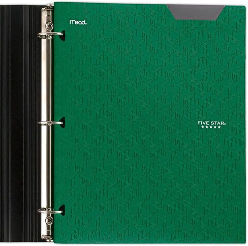 Five Star 2-Pocket Folder, Plastic Folder with Stay-Put Tabs, Fits 3 Ring Binder, Holds 8-1/2" x 11" Paper, Blue (333420H-ECM) in Saudi Arabia