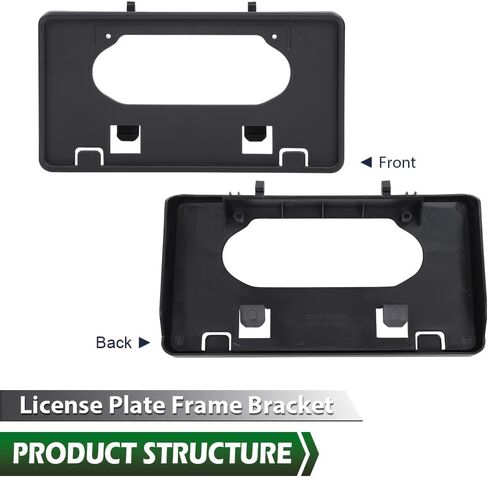 GRAND ORANGE Front Bumper Guards Pads & License Plate Frame Bracket Compatible with Ford F150 2009-2014 9L3Z17E810B, 9L3Z17A385A, FO1053100, FO1068134 in Saudi Arabia