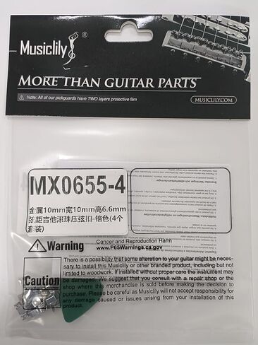 Musiclily Roller Guitar String Trees Roller String Guides Retainers for Fender Strat Stratocaster Tele Telecaster Electric Guitar, Black(Pack of 4) in Saudi Arabia