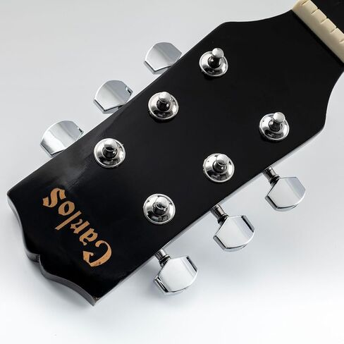 Musiclily3L+3R Semi-closed Guitar Tuners Guitar String Tuning Pegs Keys Machine Heads Set for Epiphone Les Paul SG Electric Guitar or Acoustic Guitar, Black in Saudi Arabia