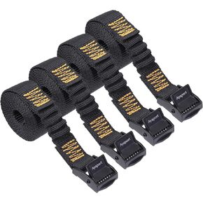 Ayaport Lashing Straps with Cam Buckles (Add Stretch Part - Designed for Tighter) Small Tie Down Straps Adjustable Cinch Straps