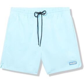 HUGO Men's Relaxed Fit Small Logo Smooth Shorts