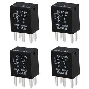 4PCS 5pin Multi Purpose Relays Wiring Relay Compatible with Chevrolet Buick Pontiac Oldsmobile Cadillac GMC Power Relay Replace# G8V-RH-1C7T-R-DC12 13500126 ‎19116058