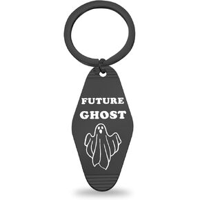 CENWA Halloween Gifts Cute Ghost Keychain Future Ghost Halloween Accessories Spooky Jewelry