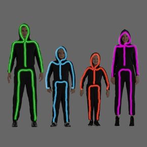 HSCTEK Light-up Stick Figure Costume
