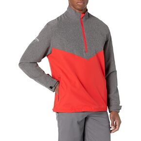 Callaway Men's Swing Tech Blocked 1/4 Zip Long Sleeve Golf Windbreaker