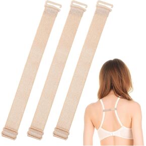 Bra Strap Holders for Slipping, Non-Slip Bra Strap Clips Racerback Converters, Women's Elastic Conceal Straps Bra Holders for Straps Bra Racer Back Bra Strap Holders for Slipping Shoulder(Skin Color)