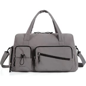 BAGSMART Gym Bag for Women Men with Shoe Compartment, 29L Personal Item Travel Bag Duffle Bag for Travel, Weekender Overnight Bag Carry On Duffel Bag