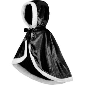 Unittype Winter Fur Princess Hooded Cape Cloak Costume Princess Dress up for Girls Kids Toddlers Birthday Party Cosplay in Kuwait