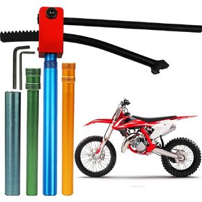 Dirt Bike Tire Changing Tools Fit for Enduro and Motocross 16" to 21" Wheels, Ultimate Bundle 15/17/20/25 mm Axle Shaft fit for 15-28 mm Axles.