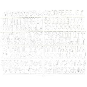 Letter Board Letters Only for Flet Letter Boards, Plastic Letter Board Sign Message Board Letters, Word Board with Letters, Numbers & Symbols Felt Letters for Changeable Changeable Letter Boards (230)