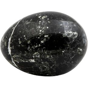 Marble Egg Decor - Easter Egg - Paperweight Home Decor - Office or Room Decoration Piece | Desk Table Decoration - Gifts Idea Easter Day - Fruit Sculpture (Black-White)