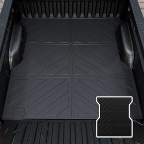 Bed Mat Compatible with 2024 Toyota Tacoma Truck Mat Bed Liner All Weather 5Ft TPE Short Bed Truck Liner 2024 Tacoma Accessories (Fit 5 Ft, Bed Mat)