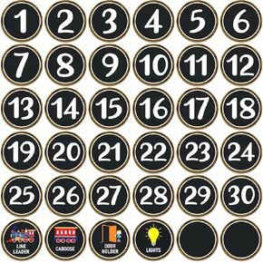 Boho Number Spot Markers Stickers 36PCS Line Up Spots for Classroom Floor Classroom Line-up Stickers Number Spot Stickers Markers for Back to School Kindergarten Preschool Elementary Classroom