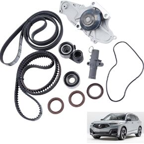 Timing Belt & Water Pump Kit For Acura MDX RL TL 03-13 H-onda Accord Odyssey Pilot Ridgeline 03-14 for 14400-RCA-A01, 19200-RDM-A02 19200-RDM-A01