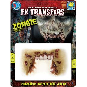 Tinsley Transfers FX Transfers Zombie Missing Jaw Makeup