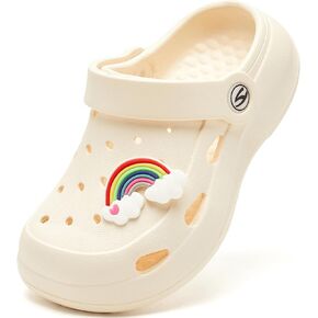 WOUEOI Boys Girls Garden Shoes Toddler Cartoon Slides Sandals Kids Clogs