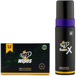Crep Protect Foam Shoe Cleaner & Biodegradable Sneaker Cleaning Wipes