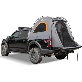Pickup Truck Bed Tent: Double Layer Quick Setup Pickup Tent 5.5-5.8 Ft, Waterproof PU3000mm Tear-Resistant Truck Tent for Camping (Grey)