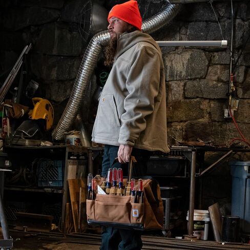 Carhartt Onsite Tool Bag, Durable Water-Resistant, Tool Storage Bag, Heavyweight, 16-Inch 30 Pocket, Carhartt Brown in Saudi Arabia