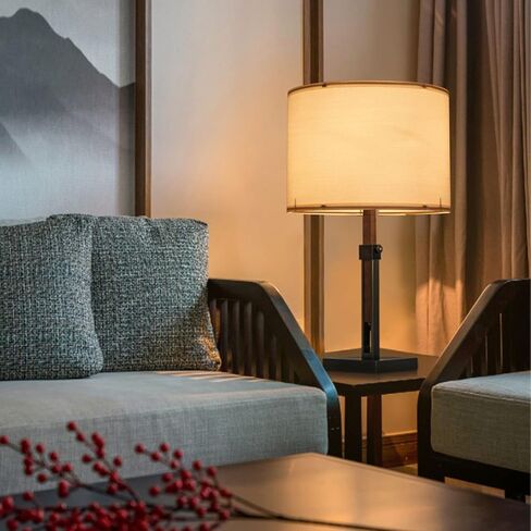 Lamp Shades Set of 2, Drum Lamp Shades for Table Lamps and Floor Lamps, 13x13x9 inch, Natural Linen Lamp Shade, Spider in Saudi Arabia