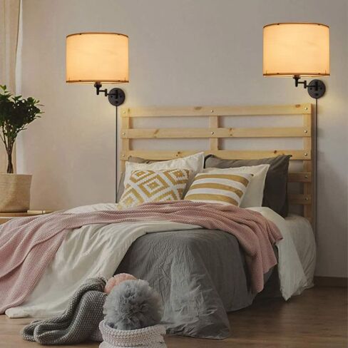 Lamp Shades Set of 2, Drum Lamp Shades for Table Lamps and Floor Lamps, 13x13x9 inch, Natural Linen Lamp Shade, Spider in Saudi Arabia