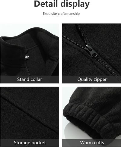Women's Plus Size Lightweight Full Zip Soft Polar Fleece Jacket Classic Outdoor Recreation Coat in Saudi Arabia