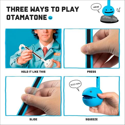 Otamatone Japanese Electronic Synthesizer Musical Instrument Toy - Blue | Portable Music Synthesizer from Japan by Maywa Denki Studio Award Winning Educational Fun Gift for Children, Teens & Adults in Saudi Arabia