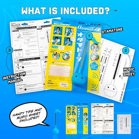 Otamatone Japanese Electronic Synthesizer Musical Instrument Toy - Blue | Portable Music Synthesizer from Japan by Maywa Denki Studio Award Winning Educational Fun Gift for Children, Teens & Adults in Saudi Arabia