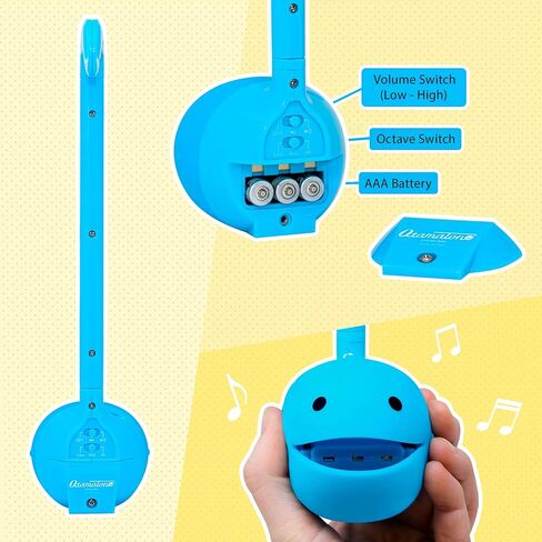 Otamatone Japanese Electronic Synthesizer Musical Instrument Toy - Blue | Portable Music Synthesizer from Japan by Maywa Denki Studio Award Winning Educational Fun Gift for Children, Teens & Adults in Saudi Arabia
