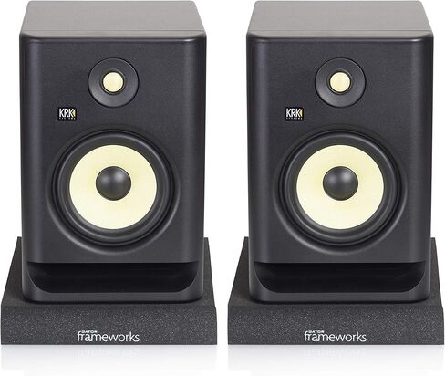 حامل مكبر صوت وشاشة استوديو مثبتة على سطح المكتب من Gator Frameworks - طقم من قطعتين (GFWSPKSTMNDSKCMP) in Kuwait