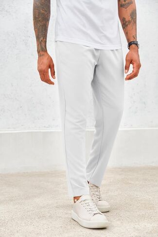 Runcati Mens Slim Fit Dress Pants Business Casual Golf Chino Pants Stretch Pleated Slacks in Saudi Arabia
