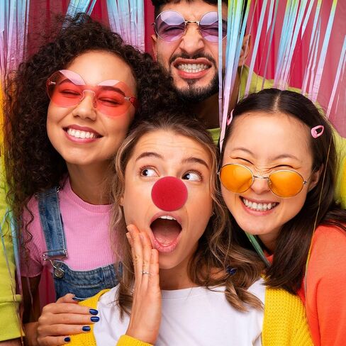 Red Circus Clown Nose Cosplay Noses Foam Circus Noses for Halloween Christmas Carnival Costume Party Dress Up D2-XCB in Saudi Arabia