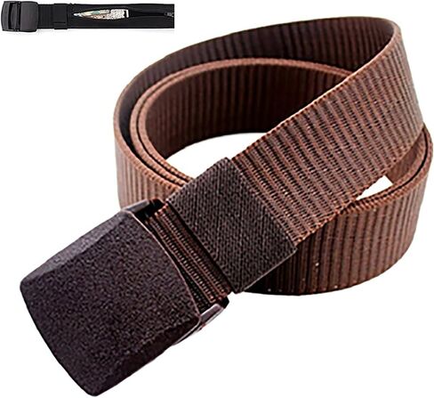 Money Belt for Men Security Belt with Hidden Money Compartment Pocket, Cashsafe Anti-Theft Wallet Non-Metal Buckle in Saudi Arabia