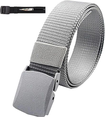 Money Belt for Men Security Belt with Hidden Money Compartment Pocket, Cashsafe Anti-Theft Wallet Non-Metal Buckle in Saudi Arabia