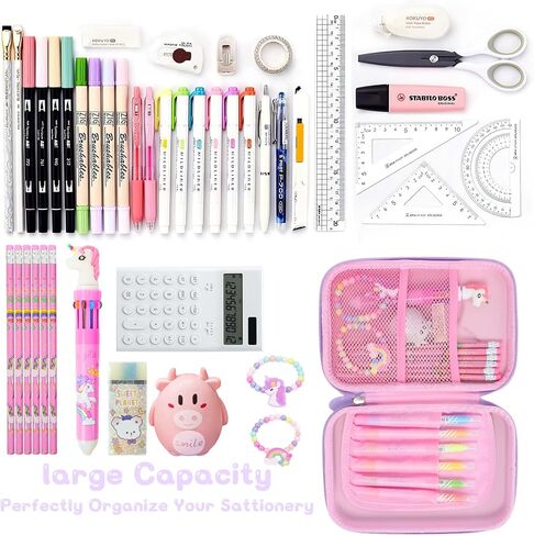 Pencil Case For Girls Boys,Kids Cute Pencil Case Pink Pencil Pouch,3D EVA Large Capacity Pen Holder Cute Pencil Bag For Kids Boys School Portable Pencil Bag Gift. in Kuwait