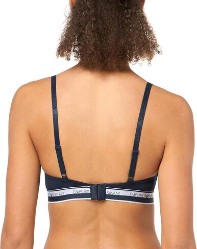 Emporio Armani Women's Stretch Cotton Logoband Padded Triangle Bra in Saudi Arabia