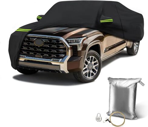 Waterproof Truck Cover for Toyota Tundra 2007-2023 Ultra Light Easy to Install All-Weather Protection,Car Cover with Zipper Door in Saudi Arabia