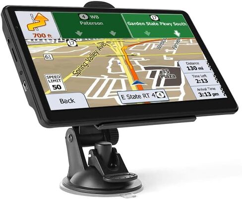 GPS Navigation for Car Truck via Satellite,7inch Touch Screen Built-in Hifi SPK Voice Broadcast, Truck GPS Professional Mode,2024 Latest Free Maps Update North America in Saudi Arabia